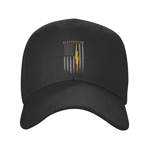 Zusolf Electrician USA Flag American Electrician Baseball Cap - Image 1