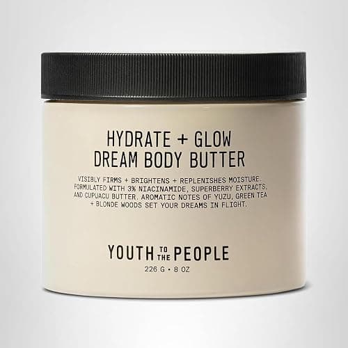 Youth To The People Superberry Hydrate + Glow Dream Body Butter - 3% Niacinamide + Jojoba Oil, Shea + Cupuaçu Butters, Yuzu + Green Tea + Blonde Woods Scented Body Lotion, Firming Moisturizer, Vegan thumbnail 12