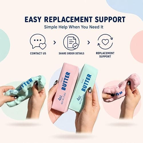 Crunchy Pudding Squishy with Textured ASMR Filling for Adults (Pudding) | Soft Squeezable Stress Relief Desk Accessory with Realistic Pudding Shape thumbnail 7