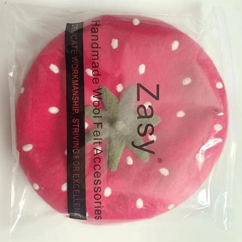 Zasy Casual Wool Beret Hat Classic French Artist Beanies Handmade Cap for Women thumbnail 4