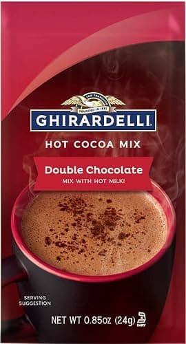 Ghirardelli Double Chocolate Hot Cocoa Mix, 0.85-Ounce Packets (Pack of 10) thumbnail 3