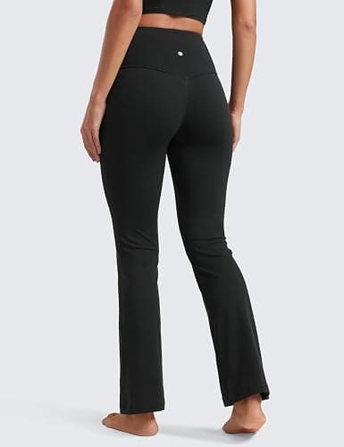 CRZ YOGA Butterluxe Flare Leggings 29"/30.5"/32"/33.5" - High Waist Bootcut Wide Leg Lounge Womens Yoga Pants with Pocket thumbnail 2