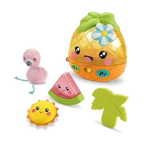 Fisher-Price Paradise Pals Magical Lights & Tunes Pineapple, electronic learning toy with music and lights for baby ages 6-36 months (Amazon Exclusive) thumbnail 8