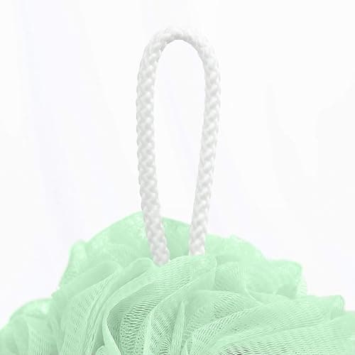 Tbestmax 4 Pack Mesh Pouf Bath Sponge - Mesh Loofah Body Exfoliating Shower Ball Shower Sponge thumbnail 2