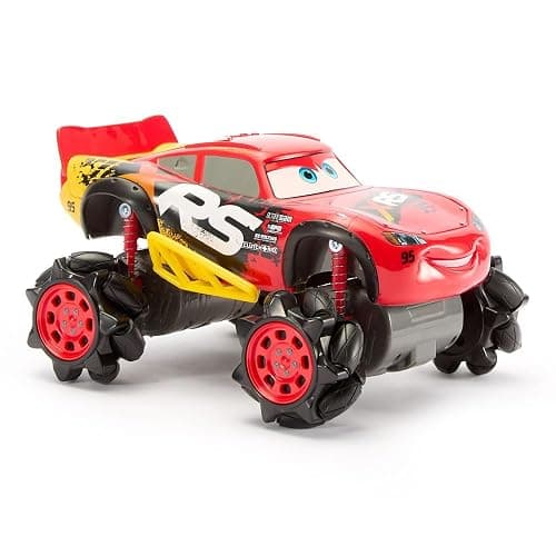 Disney Store Official Lightning McQueen Light-Up Remote Control Car - Lightning McQueen RC Car with Monster Truck Wheels, 2.4GHz Radio Controlled RC Toy with 360° Spin & Light-Up Smoke Effect thumbnail 2