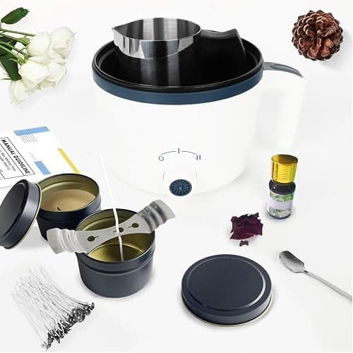 VUSIBA Candle Making Kit with Wax Melter,Soy Wax for Candle Making, DIY Scented Candle Kit for Adult Beginner,Make Your Own Candles thumbnail 3