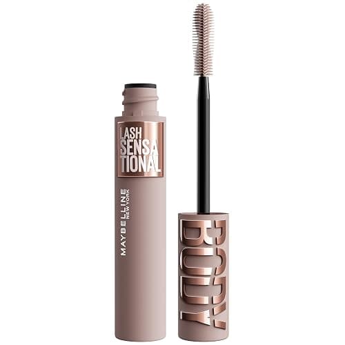 Maybelline Lash Sensational Body Washable Mascara, Volume and Length Formula for 24HR Lash Lift, Smudge and Clump-Resistant, Blackest Black - Image 1