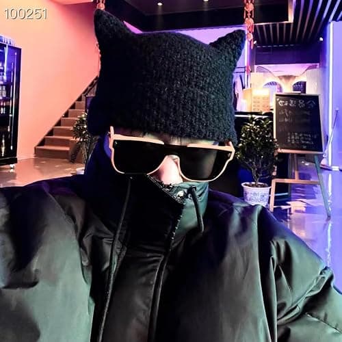 Therian Gear Y2K Clothes,Grunge Clothing - Emo Beanie, Fingerless Gloves,Five Fairycore Bracelets thumbnail 5