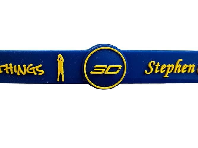 Generic Stephen Curry Basketball Silicone Wristband - Adjustable Sports Wristband for Fans - Ideal Fan Gift and Training Accessory thumbnail 2