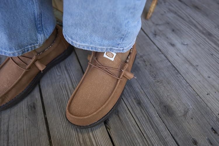 HEYDUDE Men’s Wally Stretch Canvas Loafers | Comfortable Lightweight Slip-On Shoes for Men | Casual Walking, Travel & Everyday Comfort thumbnail 2