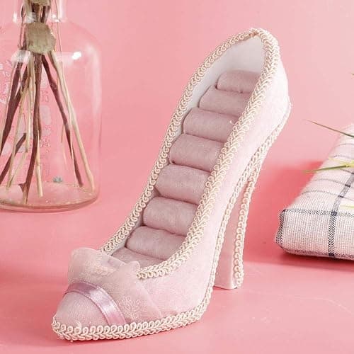 ZJchao Jewelry Display Stand, Model Dress High-Heeled Shoes Earring Necklace Ring Jewelry Holder Rack Bracelet Organizer Decor Tower Women(High-Heeled) thumbnail 2