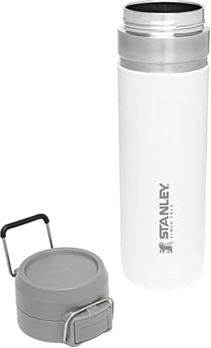 Stanley Quick Flip GO Water Bottle 24 oz | Push Button Lid | Leakproof and Packable for Travel and Sports | Insulated Stainless Steel | BPA-Free | Polar thumbnail 4