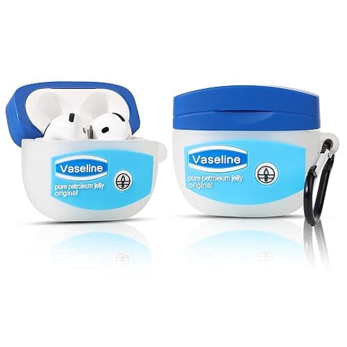 LEWOTE Compatible with Apple Airpods 4 Protective Funny Cute 3D Cartoon Case Cover with Keychain (VSL) - Image 1