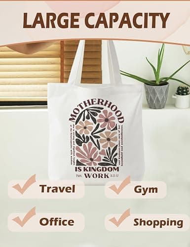 Supwhd Bible Bags for Women, Christian Tote Bag, Gifts for Christian Women thumbnail 2