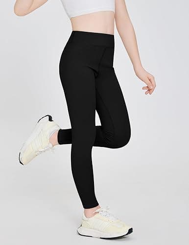 Zaclotre Girls Athletic Leggings Kids High Waisted Activewear Dance Workout Running Yoga Pants thumbnail 3
