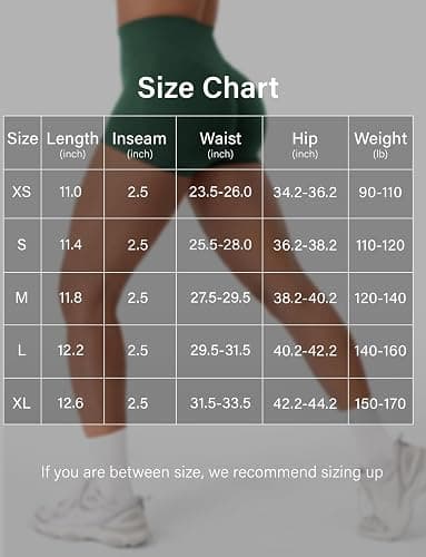VOYJOY Women Workout Impact Shorts 2.5"/ 3.6"/ 4.5"/ 6" Scrunch Butt Lifting Gym Seamless Booty Biker Shorts thumbnail 3