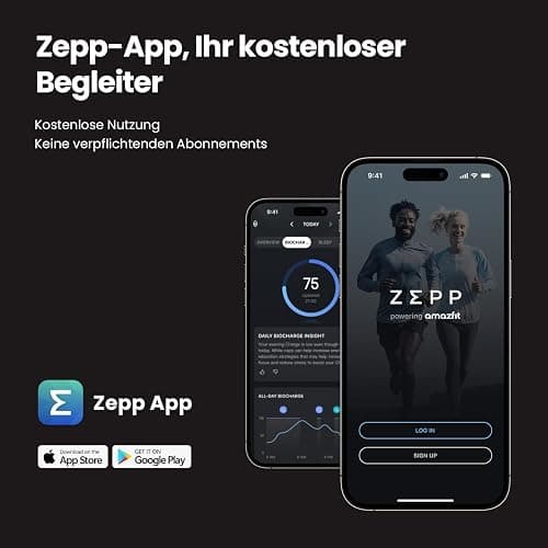 Amazfit Helio Strap Smart Band Fitness-Tracker, 24/7 Aktivitäts und Schlaftracker mit Herzfrequenz, 10 Tage Akkulaufzeit, 27 Sportmodi, Krafttraining, HYROX, Kein Abo erforderlich für Android & iPhone thumbnail 8