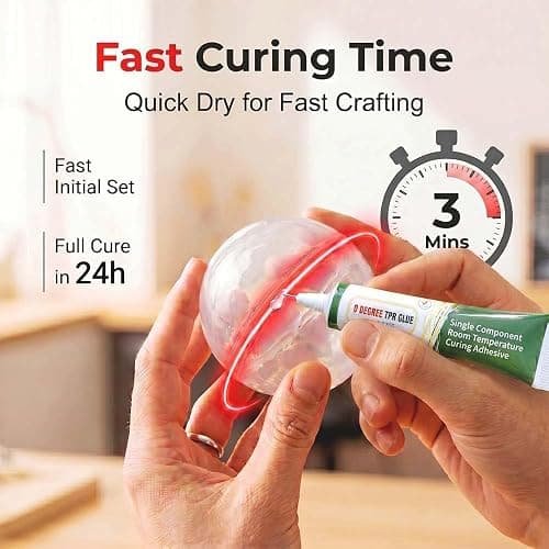 Squishy Glue, Clear Silicone Adhesive for TPR TPE TPU Rubber Repair (2PCS,20ml) thumbnail 4