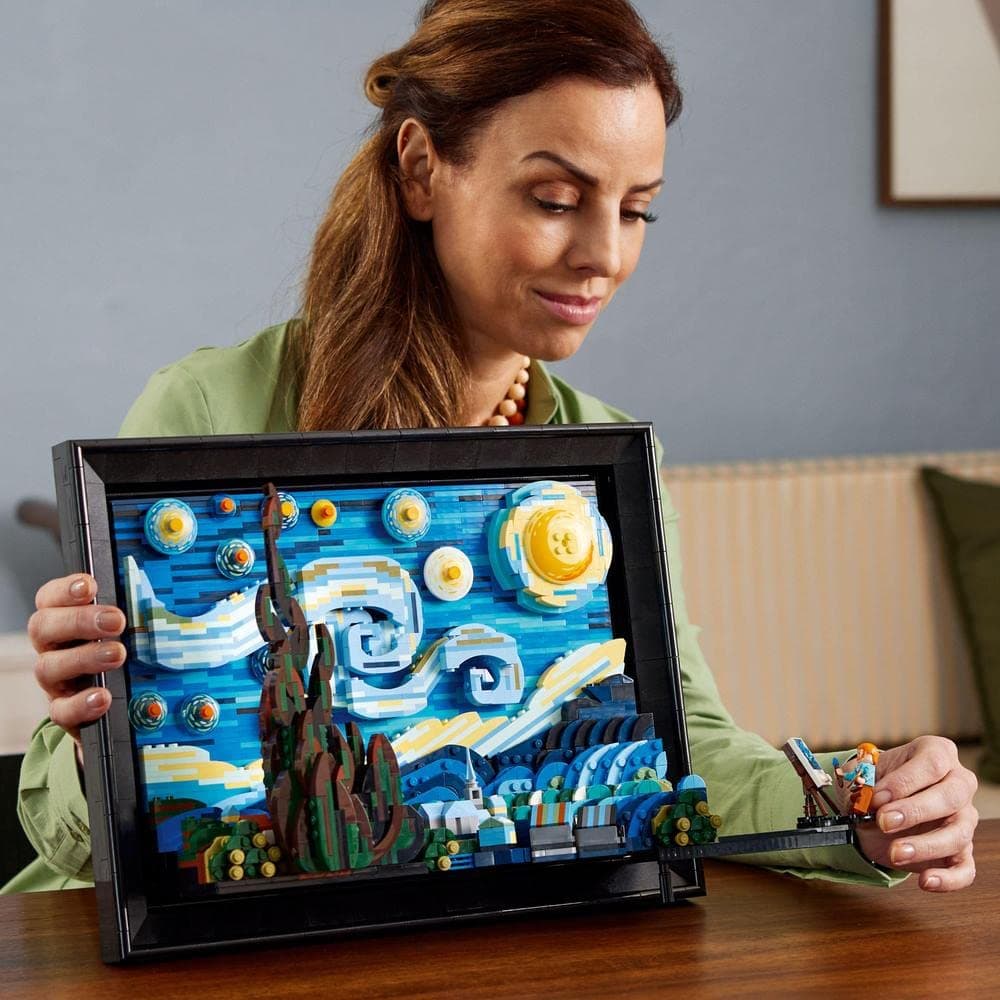 LEGO Ideas 21333 Vincent Van Gogh - La Nuit Étoilée, Reproduction de Tableau sur Toile thumbnail 3