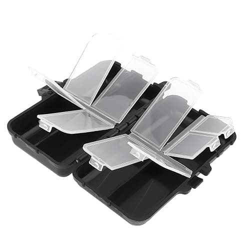 Mini Fishing Tackle Box, Small Fishing Accessories Storage, Double-Layer Lure Accessories Box, 9 Compartments (4.5 x 2.6 x 1.3 inch) thumbnail 5
