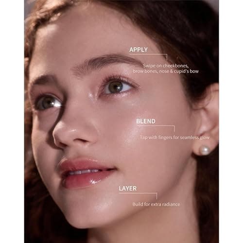 Flower Knows Shell's Jewel 2-in-1 Under Eye Highlighter Stick,Smudge-Proof Creamy Shimmer EyeShadow Stick,Dual-Color Highlighter,Convenient Multi-Use Makeup Pencil,(02 Peachy Pink) thumbnail 5