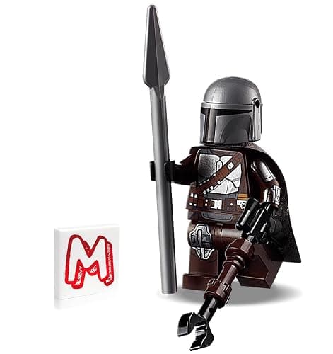 LEGO Star Wars The Mandalorian (Din Djarin/Mando) Minifigure - with Silver Beskar Armor and Cape - Image 1