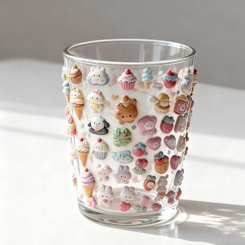 3D Relief Stickers Cute Cartoon Theme with Bear Cat Dinosaur Dog Bird Rabbit Decals for DIY Crafts Phone Cases Scrapbooks Journals Decor, 6 Sheets thumbnail 2
