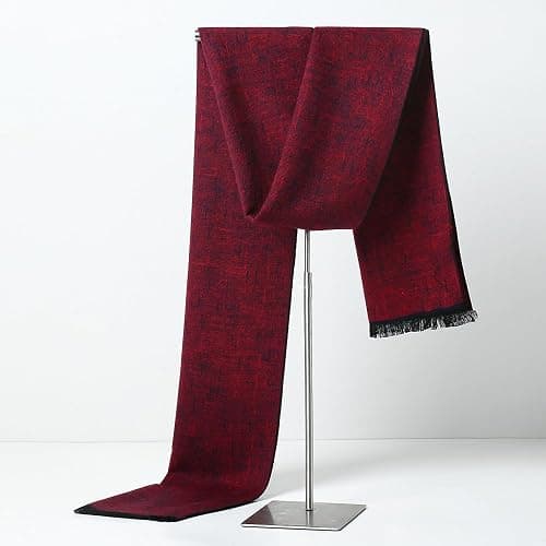 Mens Scarves Winter Warm Fashion Formal Classic Long Soft Scarf for Men Holiday Gift thumbnail 2