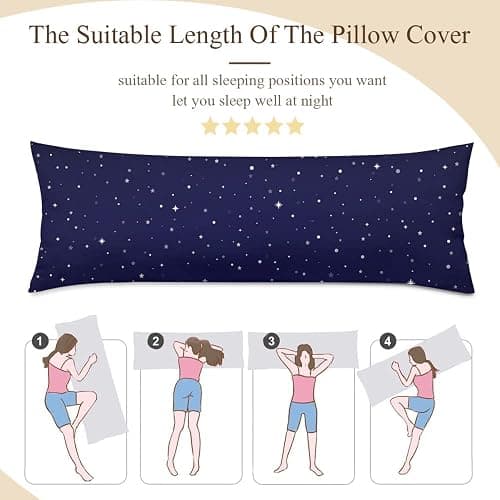 Custom Body Pillow Case Personalized Body Pillowcase with Picture Text Customize Throw Cushion Covers Two-Sides Design for Bed Anime Decor Love Keepsake Gift to Family Wife Husband Friends Pet 20x54in thumbnail 5