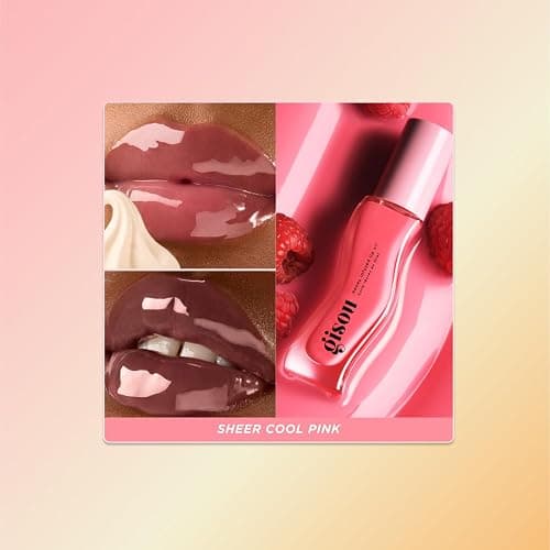 Gisou Honey Infused Hydrating Lip Oil, Nourishing Lip Moisturizer for Dry Lips (Raspberry Swirl) thumbnail 2