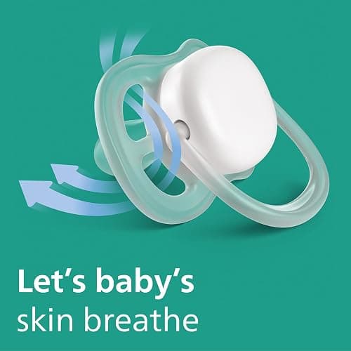 Philips Avent Ultra Air Pacifier - 4 x Light, Breathable Baby Pacifiers for Babies Aged 6-18 Months, BPA Free with Sterilizer Carry Case (Model SCF085/52) thumbnail 5