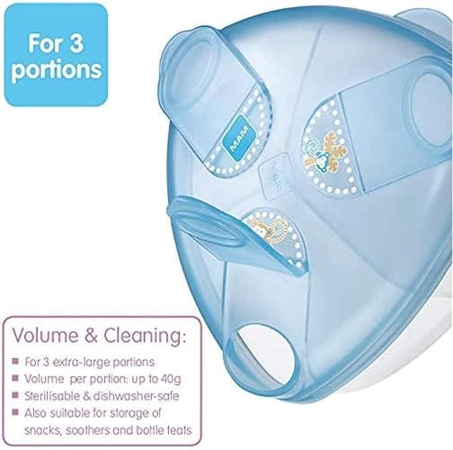 MAM Formula Dispenser | Stores 40g Per Serving and Holds 3 Servings | Spill-Free Snap Cover for Easy Opening | Baby Accessories | Blue (Various Designs) thumbnail 6