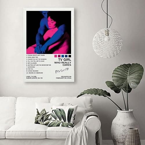 ANtruncate Who Really Cares Tv Girl Poster Music Album Poster Canvas Wall Art Room Aesthetic Modern Decor Painting Teenager Bedroom Living Room Dormitory Decor Vintage Wall Art 12x18in Unframed thumbnail 7