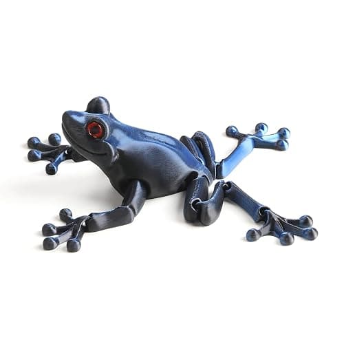 WUALAIER Frog Toys 3D Printed - Realistic Jumping Frog Model with Movable Joints, STEM Educational Animal Toys, PLA Material, Science Classroom & Collectible Decor thumbnail 7