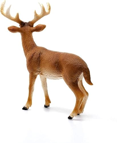 Schleich Wild Life - White Tail Buck Deer Figurine - Realistsic Wild Animal Figure for Boys and Girls - Educational Toys for Kids Ages 3+ | 14819 thumbnail 8