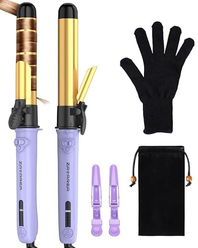 Rotating Curling Iron 1 1/4 Inch, Upgraded ZAVAREA Automatic Curling Iron with Extra-Long Barrel, Dual Voltage Self Curling Wand 1.25" Hair Curler thumbnail 9