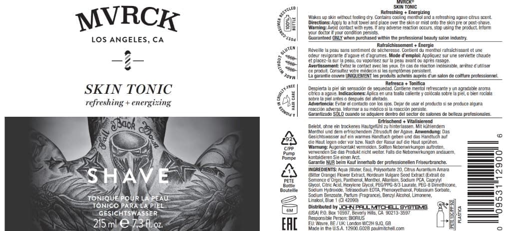 MVRCK by Paul Mitchell Skin Tonic, Pre + Post-Shave Spray for Men, 7.3 fl. oz. thumbnail 5