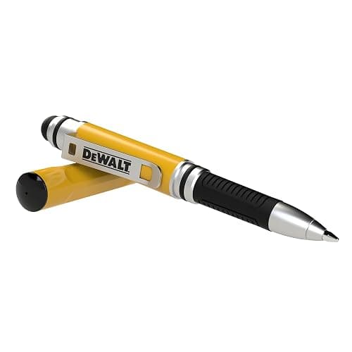 DEWALT Heavy Duty 3-in-1 Mini Stylus Pocket Pen, Tablet Pens for iPad, EDC Touch Screen Pens, Ballpoint w/Touchscreen Tip, Keypad Tip, Compatible iPhone Stylus Pen, Extra Ink Cartridge, Gifts for Dad thumbnail 9