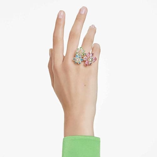 Swarovski Idyllia Flower Multicolor Ring, Crystal, No Gemstone thumbnail 5