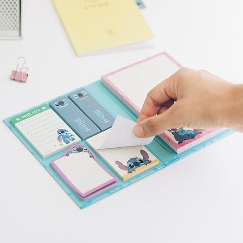 Grupo Erik Disney Stitch Sticky Notes Set | 6 Notepads in Different Sizes | Cute Sticky Notes | Stitch Gifts | Stitch Disney Gifts | Stitch Stationery, BNA007 thumbnail 5
