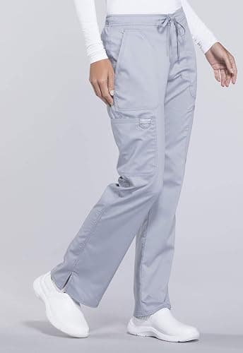 Cherokee Scrubs for Women Mid Rise Moderate Flare Drawstring Pant with 5 Pockets, Ultra Soft & Breathable Fabric - WW120 thumbnail 7