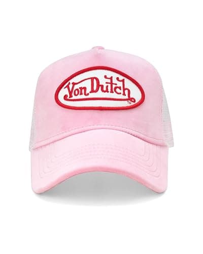 Von Dutch Unisex Velvet Trucker Hat, Curved Bill, Mesh Back, Snapback thumbnail 7