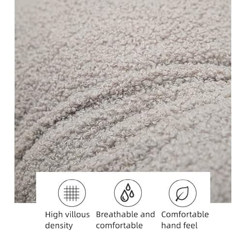 UNWAAT Bolster Headboard Pillow,Teddy Velvet Reading Pillow Detachable Cleaning Large Bolster Triangular Headboard Cushion Soft and Fluffy Daybed Pillows (Brown, Twin) thumbnail 5