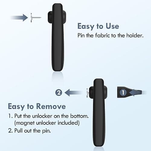 for Airtag Holder for Kids Hidden 2 Pack GPS Tracker Case, Anti-Removal Security Air Tag Case with Pins, GPS Cover Suitable for Children, Elderly, Pets, Backpack, Luggage (Black, White) thumbnail 6