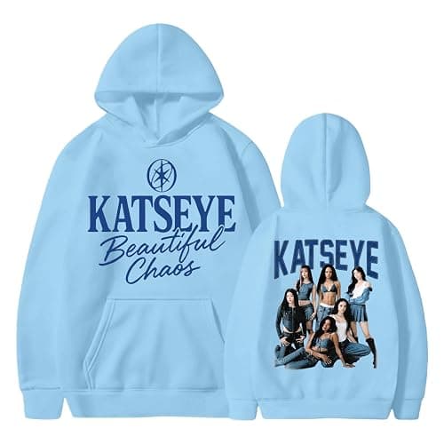 KATSEYE Hoodies for Kids Katseye Merch Sweatshirts Fashion Music Album Graphic Long Sleeve Concert Streetwear for 3-14 Years - Image 1