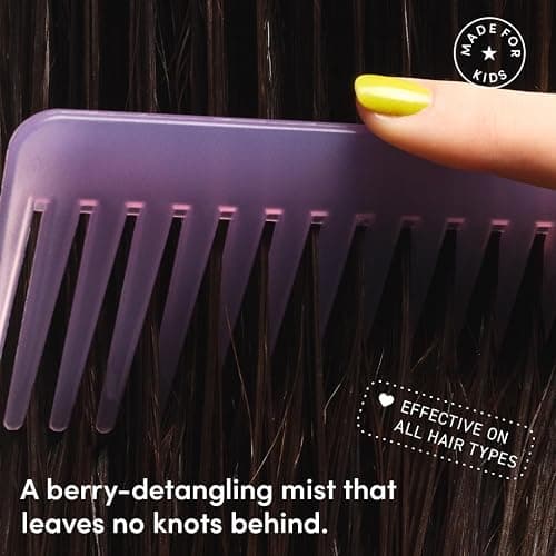 Evereden Kids Hair Detangling Spray: 4-in-1 Leave-In Detangler Spray - Moisturize, Strengthen, Protect, & Easily Tackle Even the Toughest Knots - Clean & Vegan - All Hair Types thumbnail 4