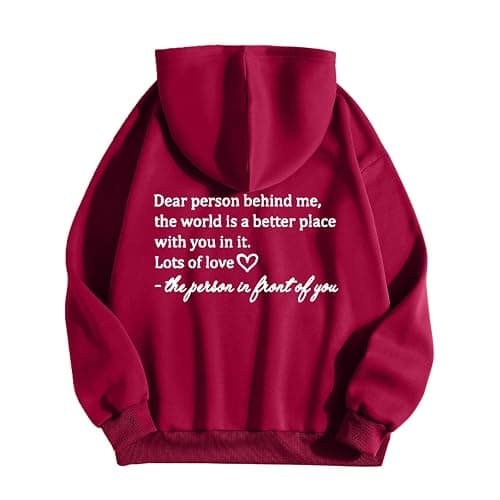 Ceboyel Womens Trendy Hoodies With Sayings Long Sleeve Sweatshirts Pullover Casual Tops Y2K Teen Girls Clothing - Image 1