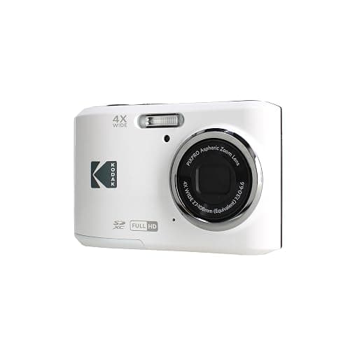 Kodak PIXPRO FZ45 Digital Camera (White) | 16MP Sensor, 4X Optical Zoom, 27mm Wide-Angle Lens & Full HD Video | Great for Travel & Family Photos (FZ45WH) + 32GB Card + Camera Case + Cleaning Cloth thumbnail 4