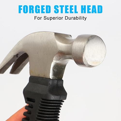 Acooruiteng Claw Hammer Small Hammer 8oz Camping Hammer Comfortable Hammers Tools Stubby Hammer with Anti-Slip Handle for Women DIY Craft Industry Indoor Outdoor Using thumbnail 5
