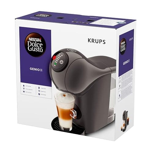 NESCAFÉ DOLCE GUSTO Genio S Kaffeekapselmaschine, abnehmbarer Wassertank 0,8 Liter, heiße und kalte Getränke, 1500 Watt, 15 bar Pumpendruck, Eco-Modus, besonders kompakt, Taupe, KP243AF0 thumbnail 8
